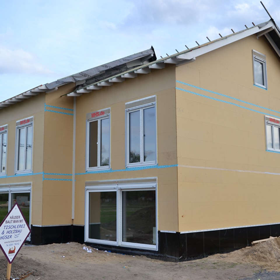 Fensterinstallation Doppelhaus