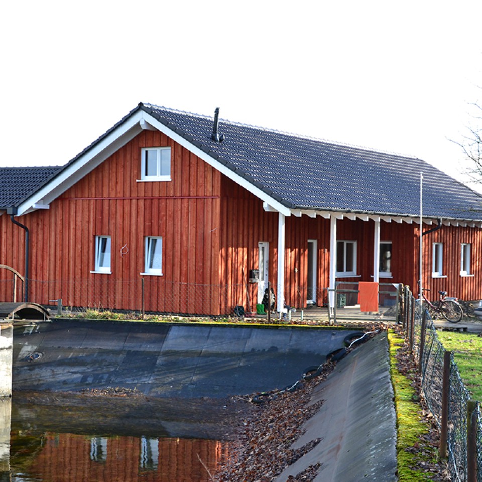 Schwedenhaus in rot