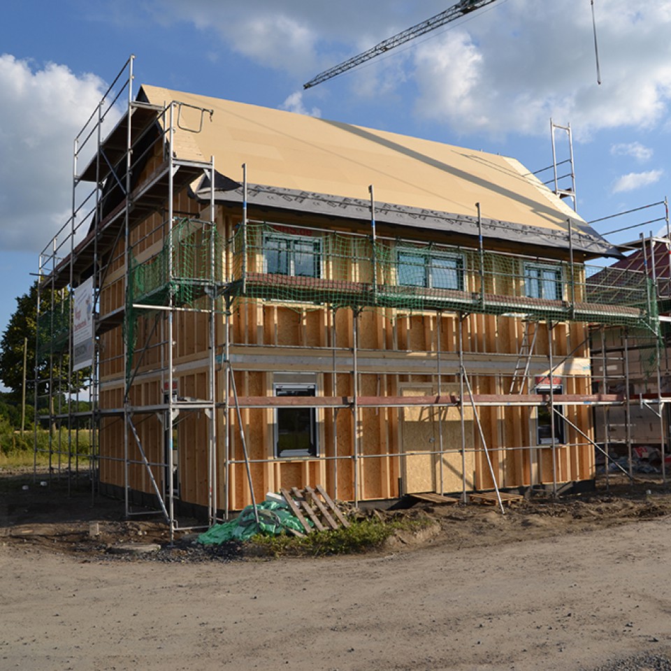 Montage Holzhaus