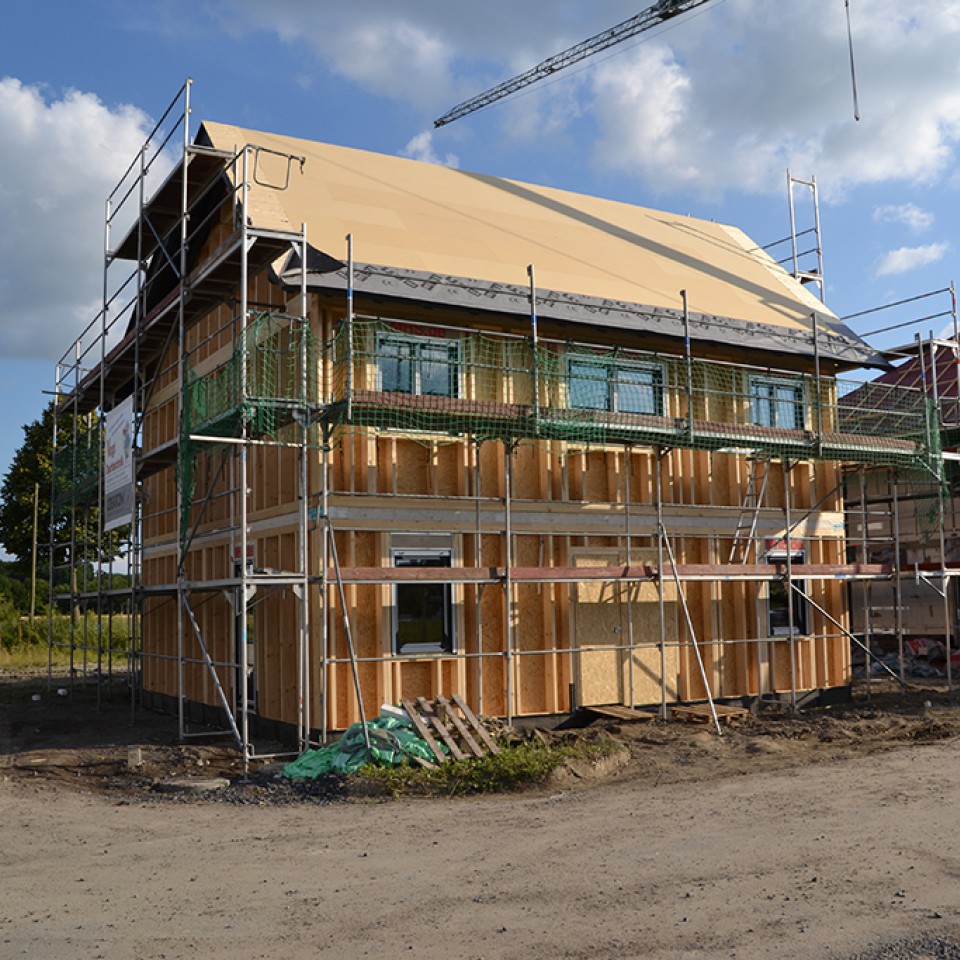 Montage Holzhaus